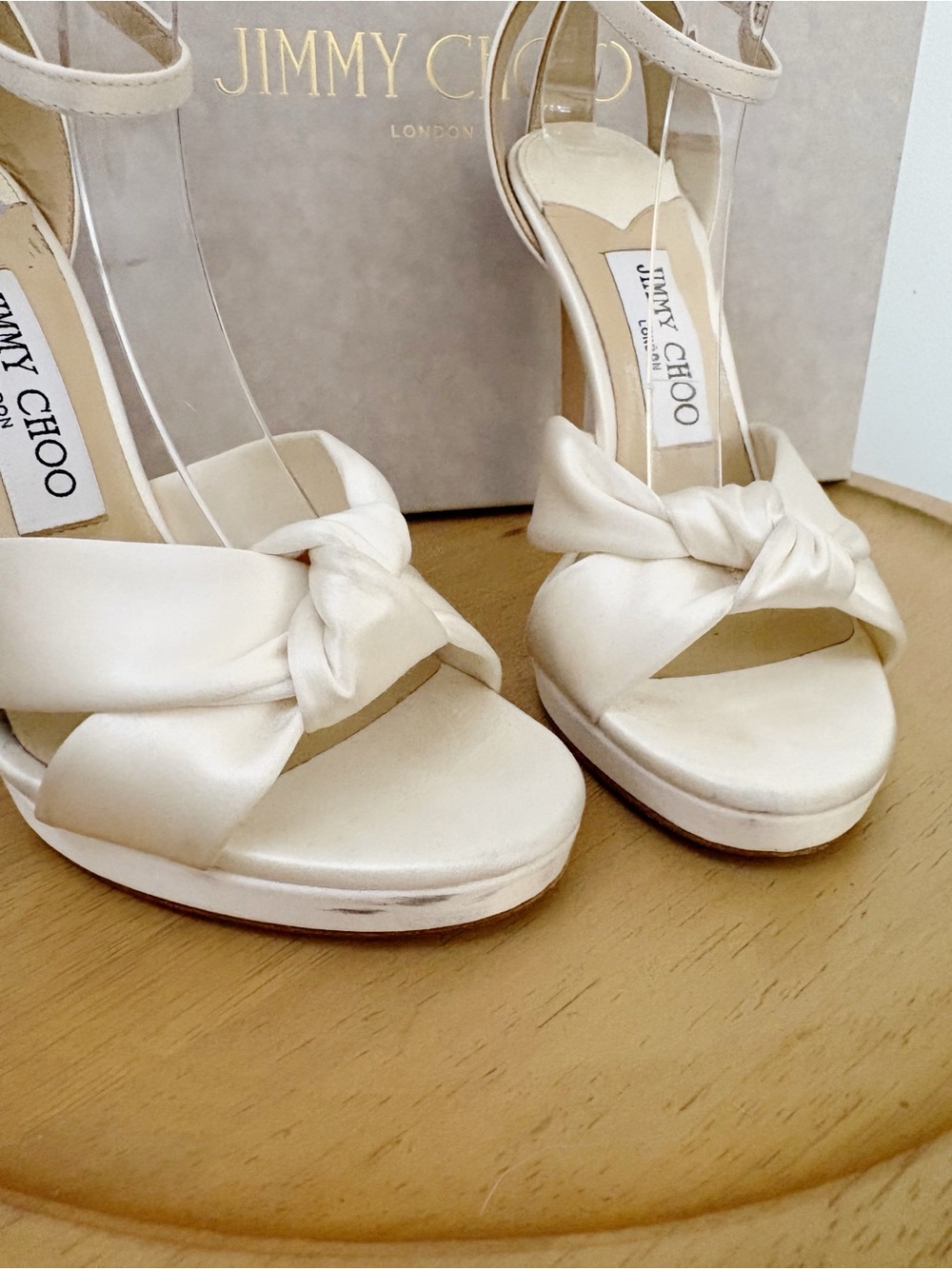 JIMMY CHOO Rosie 120 Satin Heels - Picture 9 of 11